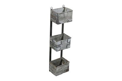 Reclaimed Iron Heavyweight Ammo Tin Style Wall Planter
