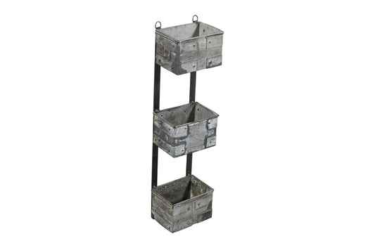 Reclaimed Iron Heavyweight Ammo Tin Style Wall Planter