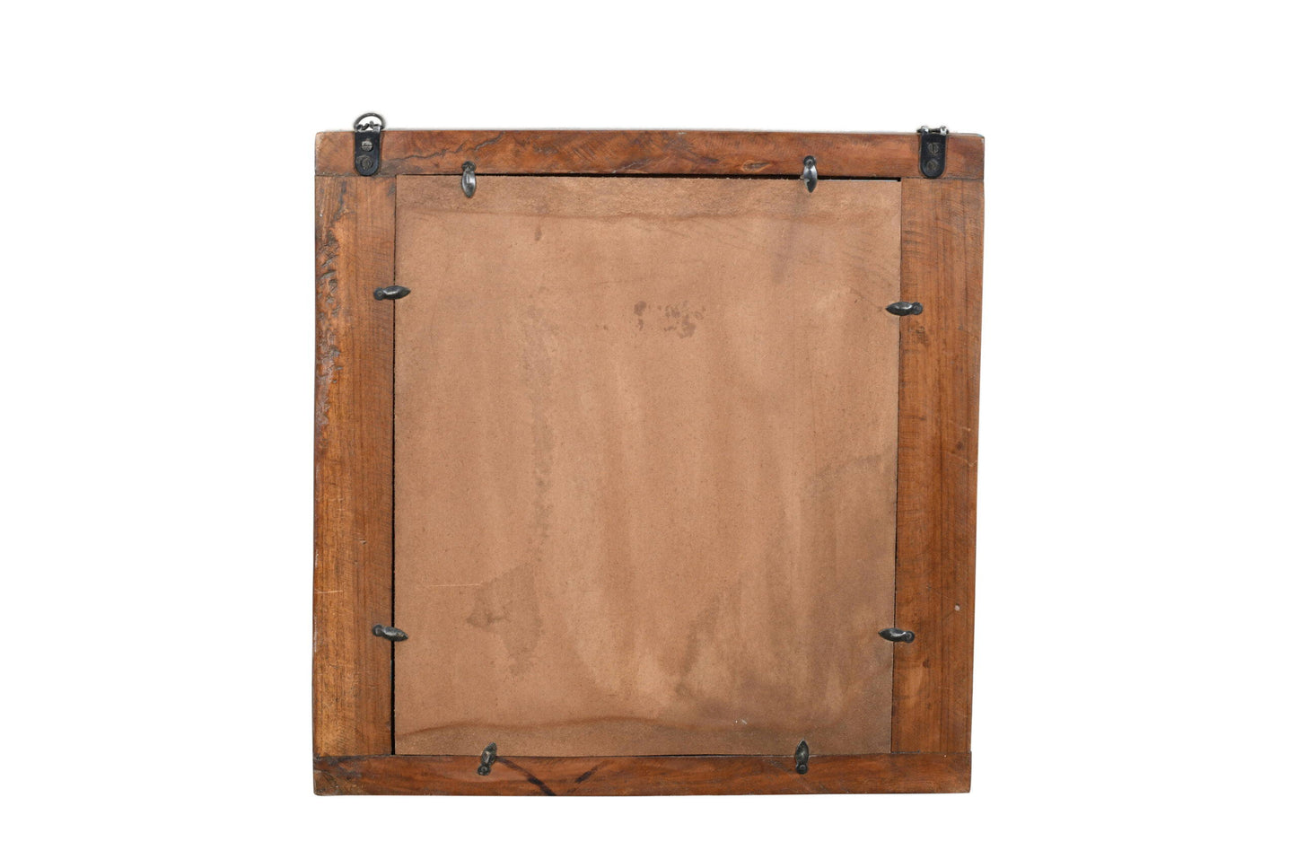 Fine Antique Indian Teak Wood Shutter Window Mirror