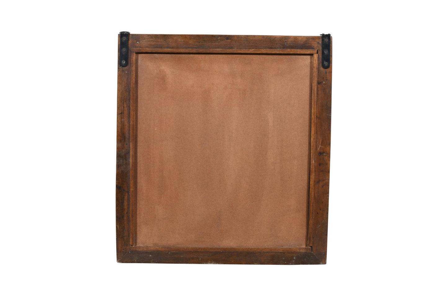 Fine Antique Indian Teak Wood Shutter Window Mirror