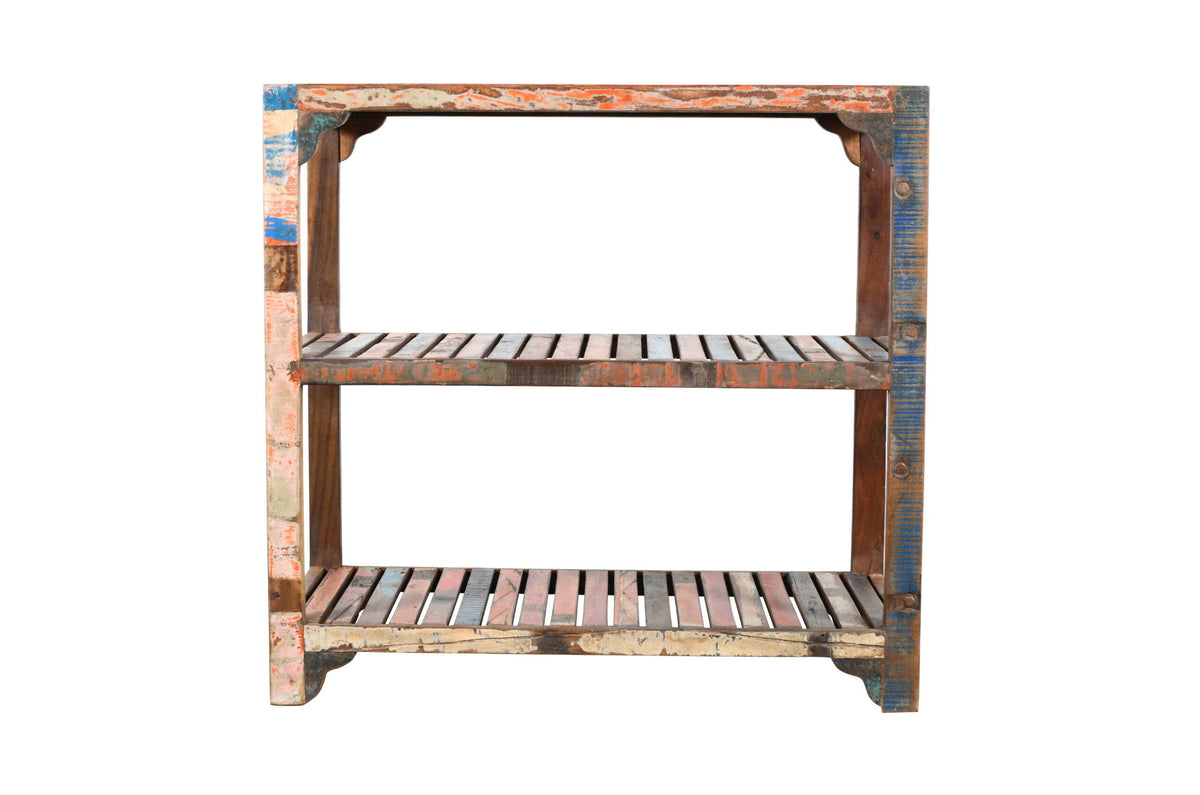 Vintage Reclaimed Indian Hardwood Kitchen Storage Rack