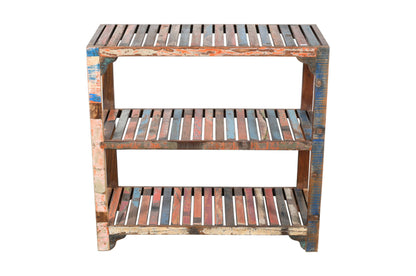 Vintage Reclaimed Indian Hardwood Kitchen Storage Rack