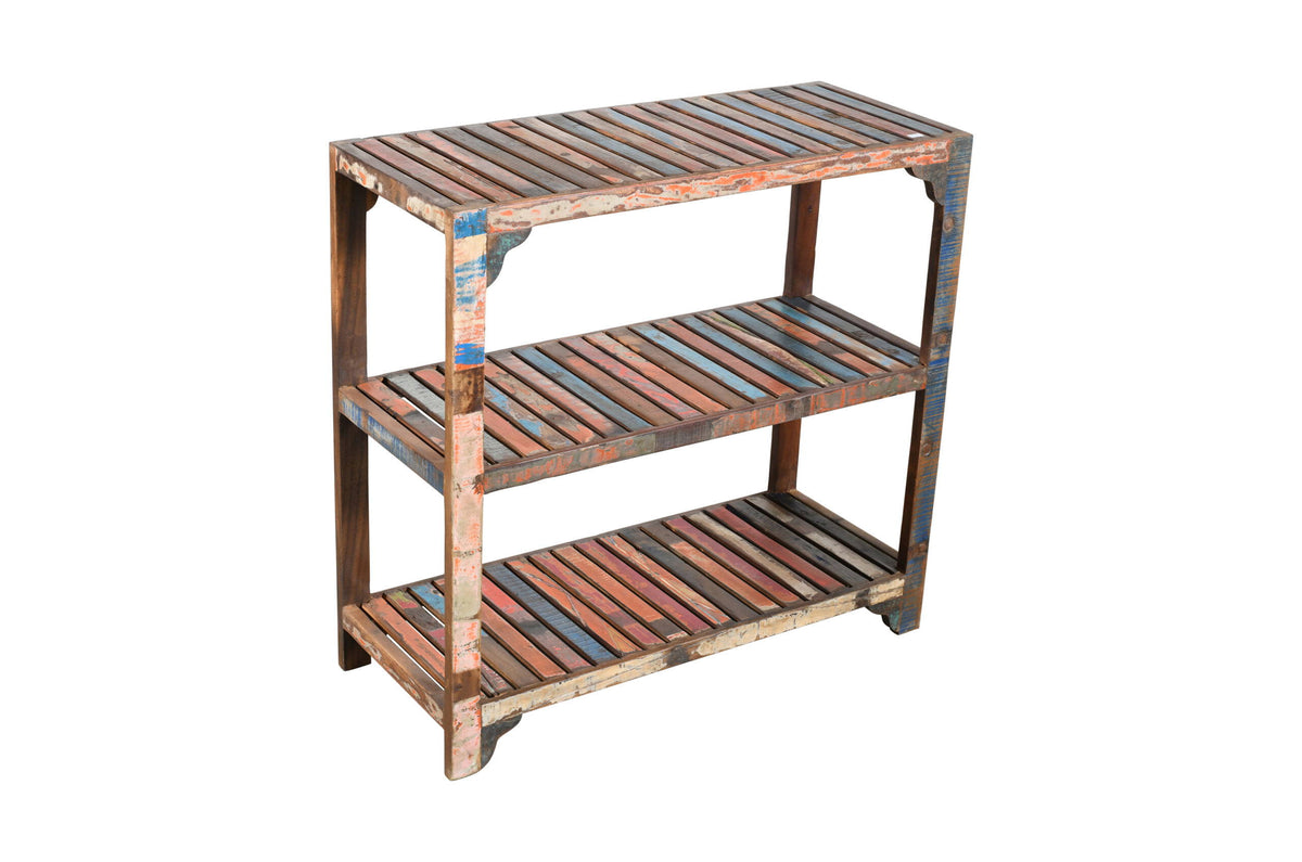Vintage Reclaimed Indian Hardwood Kitchen Storage Rack