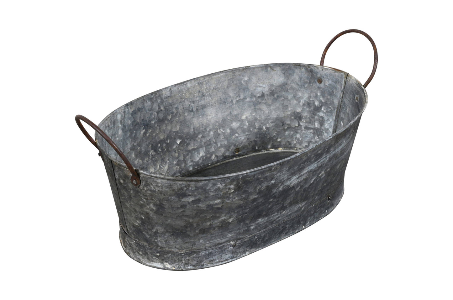 Vintage Indian Iron Washing Bowl - Fantastic Planter