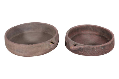 Antique Indian Hand Carved Stone Kundi Bowls