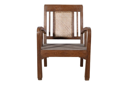 Set Of 4 Antique Indian Teak Wood Plantation Chairs