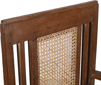 Set Of 4 Antique Indian Teak Wood Plantation Chairs
