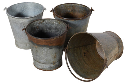 Vintage Iron Indian Farm Buckets