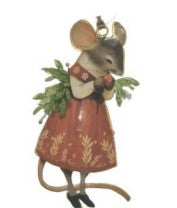 Enamel And Iron Hanging Mouse Decoration
