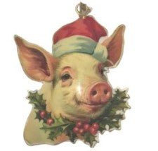 Enamel And Iron Hanging Pig Decroation