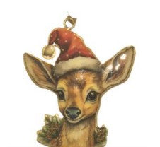 Enamel And Iron Hanging Reindeer Decoration