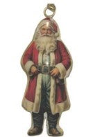 Enamel And Iron Hanging Santa decoration