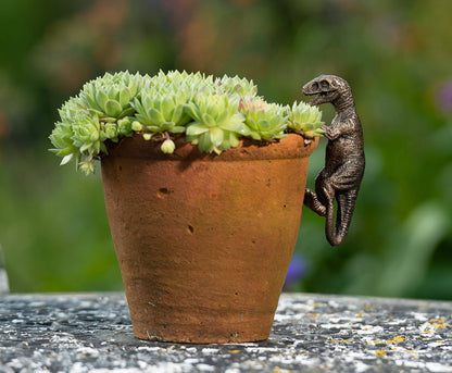 Velociraptor, Triceratops, Pteranodon Set of Three Pot Buddies Plant Pot Hangers