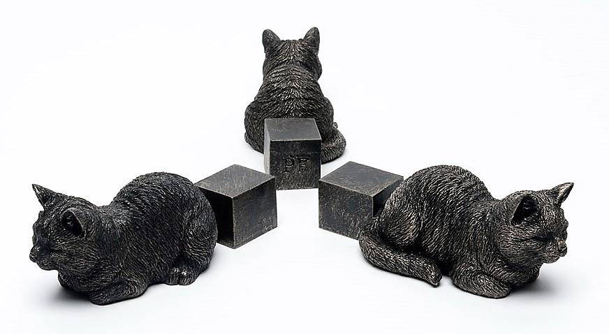 Sleeping Cat Stretching Out Plant Pot Feet - Set of 3