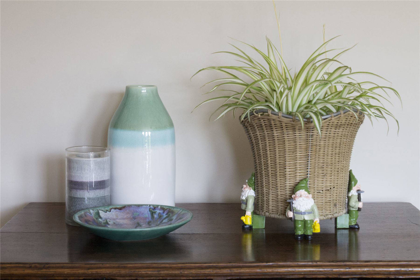 Standing Gnome With Watering Can Plant Pot Feet - Set of 3