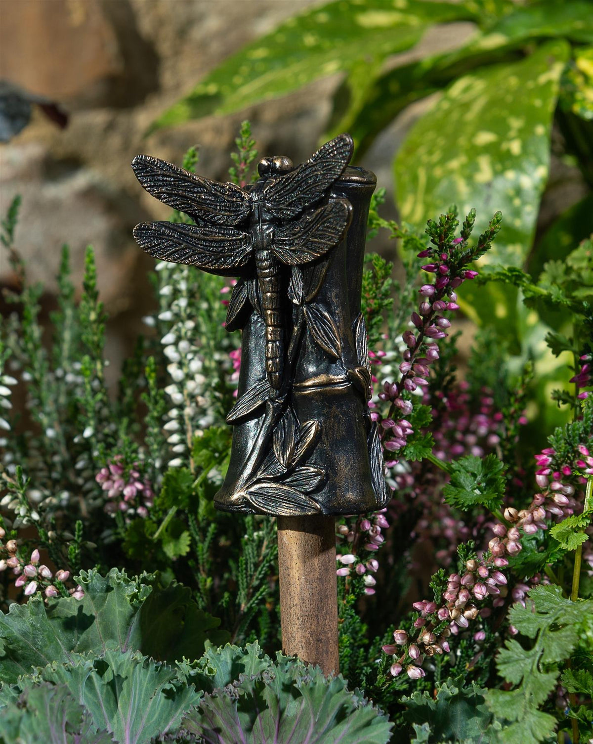Dragonfly On Bamboo Cane or Stake Topper