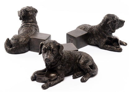 Resting Labrador Plant Pot Feet - Set of 3