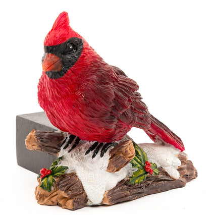 Red Cardinal Bird Plant Pot Feet - Set of 3