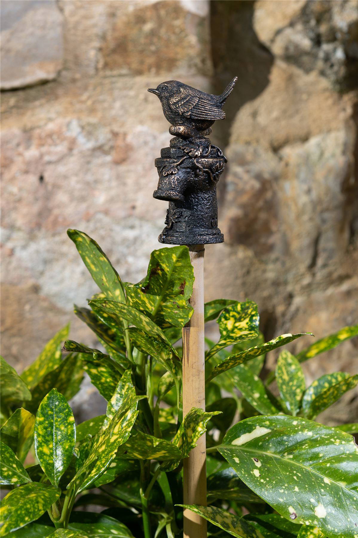 Wren On Tap Cane or Stake Topper