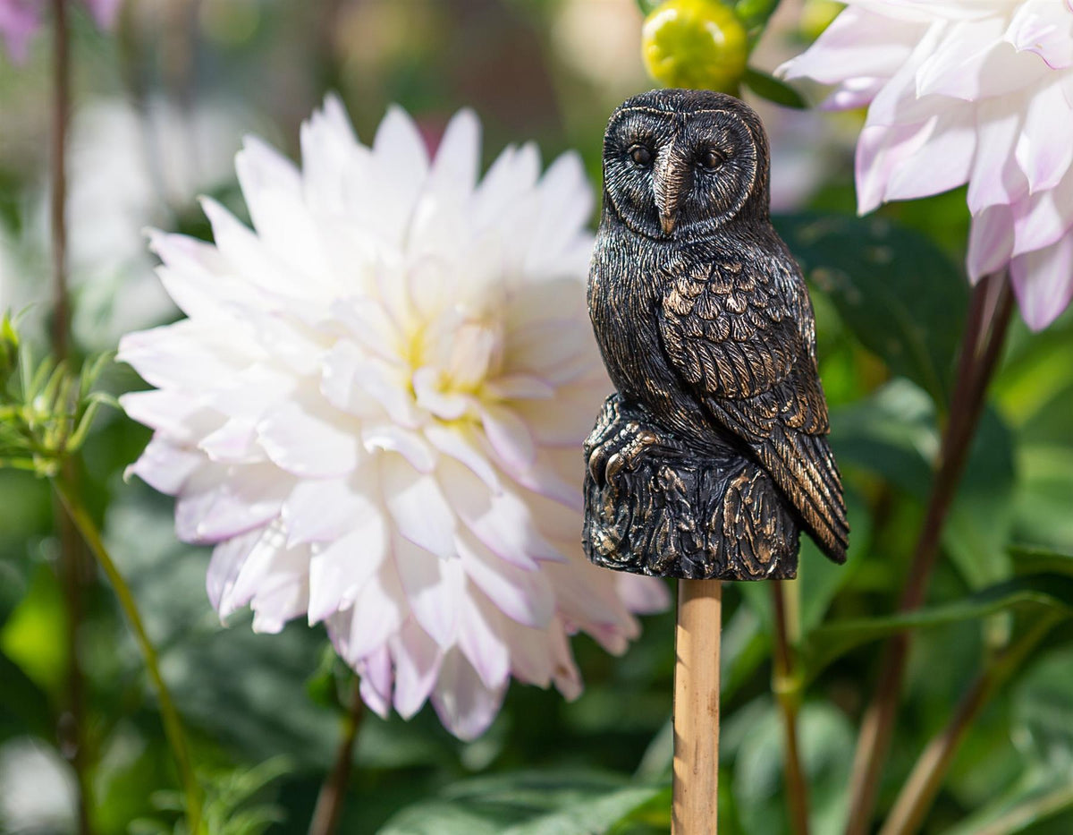 Barn Owl Cane or Stake Topper