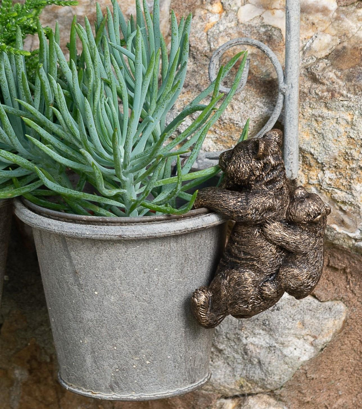 Panda and Cub Plant Pot Hanger