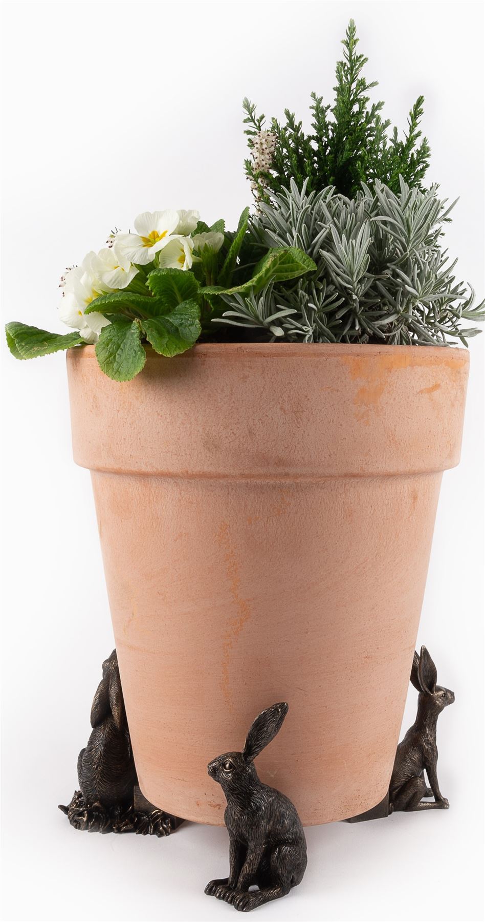 Drove Of Hares Plant Pot Feet - Set of 3 - Moongazing, Sitting and Vigilant Hares