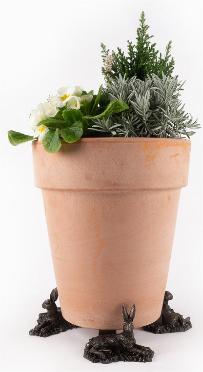 Resting Hare Plant Pot Feet - Set of 3