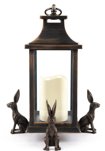 Large Sitting Hare Plant Pot Feet - Set of 3